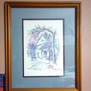 John Haymson, Williamsburg Watercolor Print Signed